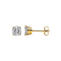 18ct Yellow Gold 1.40-1.50ct Claw Set Diamond Stud Earrings