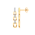 9ct Yellow Gold 0.20ct Drop Earrings