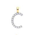 9ct Yellow Gold 0.05ct Diamond C Initial