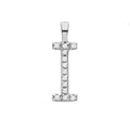 9ct White Gold 0.05ct Diamond I Initial