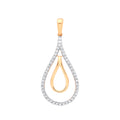 9ct Yellow Gold 0.13ct Drop Pendant