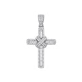 18ct White Gold 1.22ct Diamond Cross