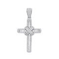 18ct White Gold 2.00ct Diamond Cross
