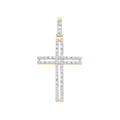 9ct Yellow Gold 0.42ctw Cross Pendant