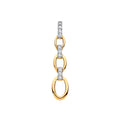 9ct Yellow Gold 0.10ctw Drop Pendant