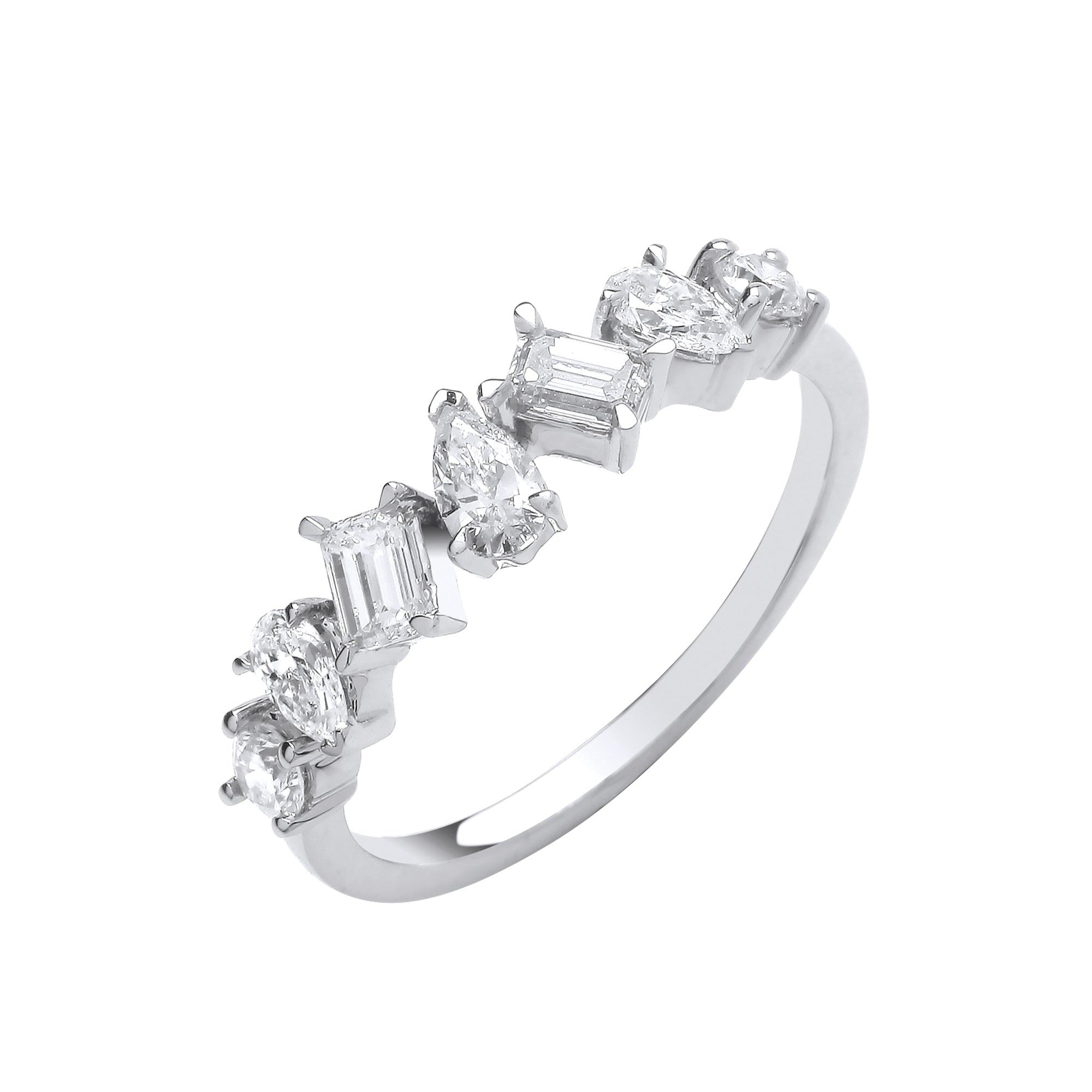 18ct White Gold 0.81ctw Fancy Shape Diamond Ring