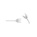 18ct W/G Earrings Mount 0.25-0.30ctw