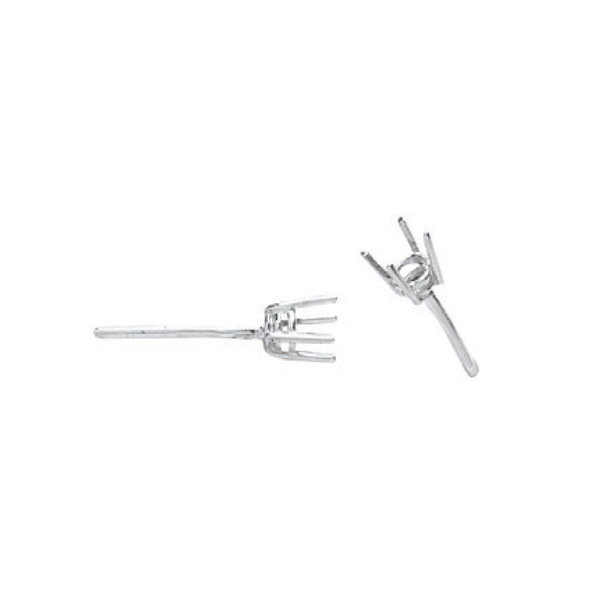 18ct W/G Earrings Mount 0.25-0.30ctw