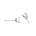 18ct W/G Earrings Mount 0.50-0.60ctw
