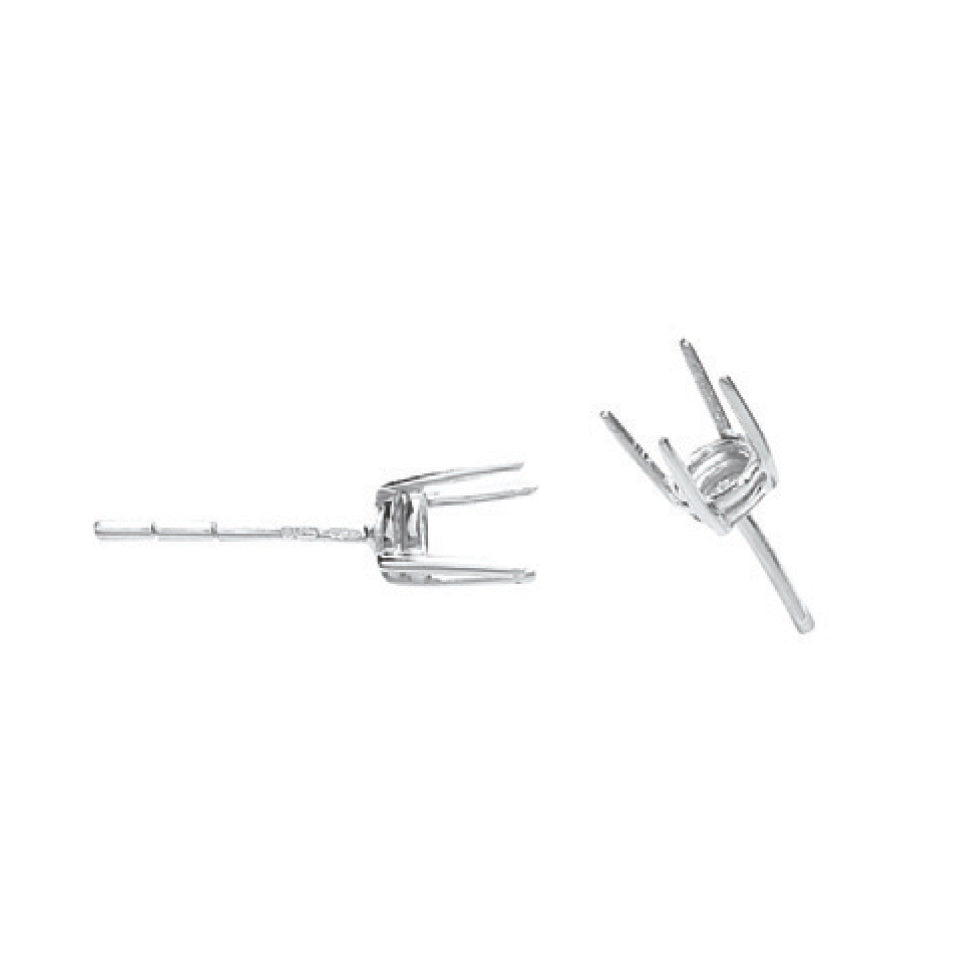 18ct W/G Earrings Mount 1.00-1.50ctw