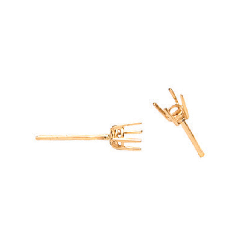18ct Y/G Earrings Mount 0.25-0.30ctw