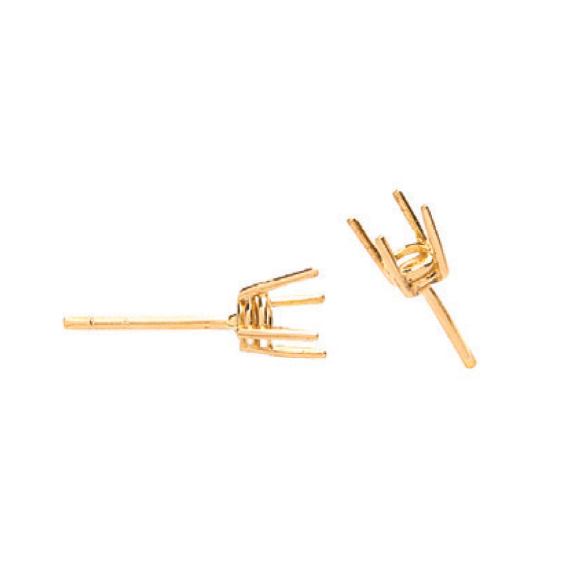 18ct Y/G Earrings Mount 0.50-0.60ctw
