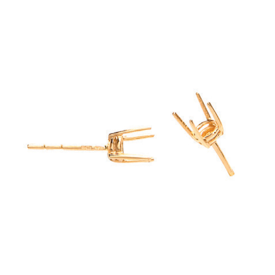 18ct Y/G Earrings Mount 1.00-1.50ctw