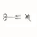 9ct W/G Earrings Mount 0.25ctw