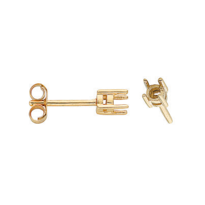 9ct Y/G Earrings Mount 0.25ctw
