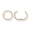 9ct Y/G 12mm Plain Hinged Sleepers
