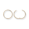 9ct Y/G 16mm D/C Hinged Sleepers