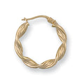 Y/G 22mm Twisted Hoop Earrings