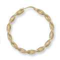 Y/G 37mm Twisted Hoop Earrings