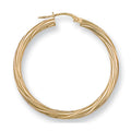 Y/G 36mm Twisted Hoop Earrings