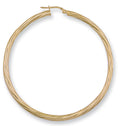 Y/G 54mm Twisted Hoop Earrings