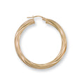 Y/G 37mm Twisted Hoop Earrings