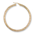 Y/G 57mm Twisted Hoop Earrings