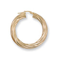 Y/G 34mm Twisted Hoop Earrings