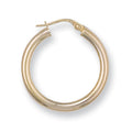 Y/G 26mm Round Tube Hoop Earrings