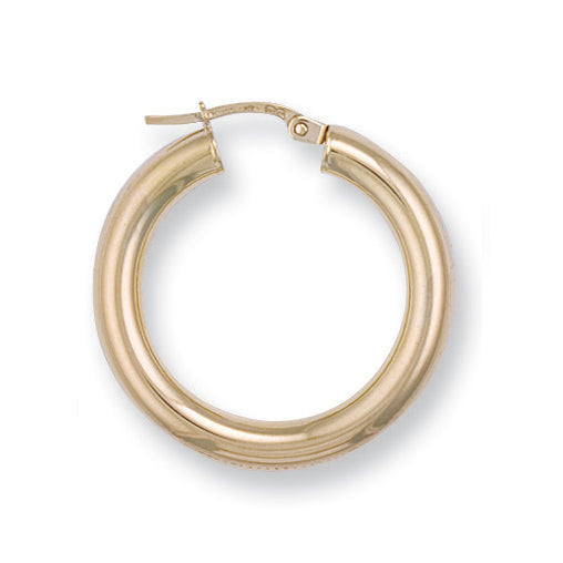 Y/G 28mm Round Tube Hoop Earrings