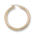Y/G 38mm Round Tube Hoop Earrings