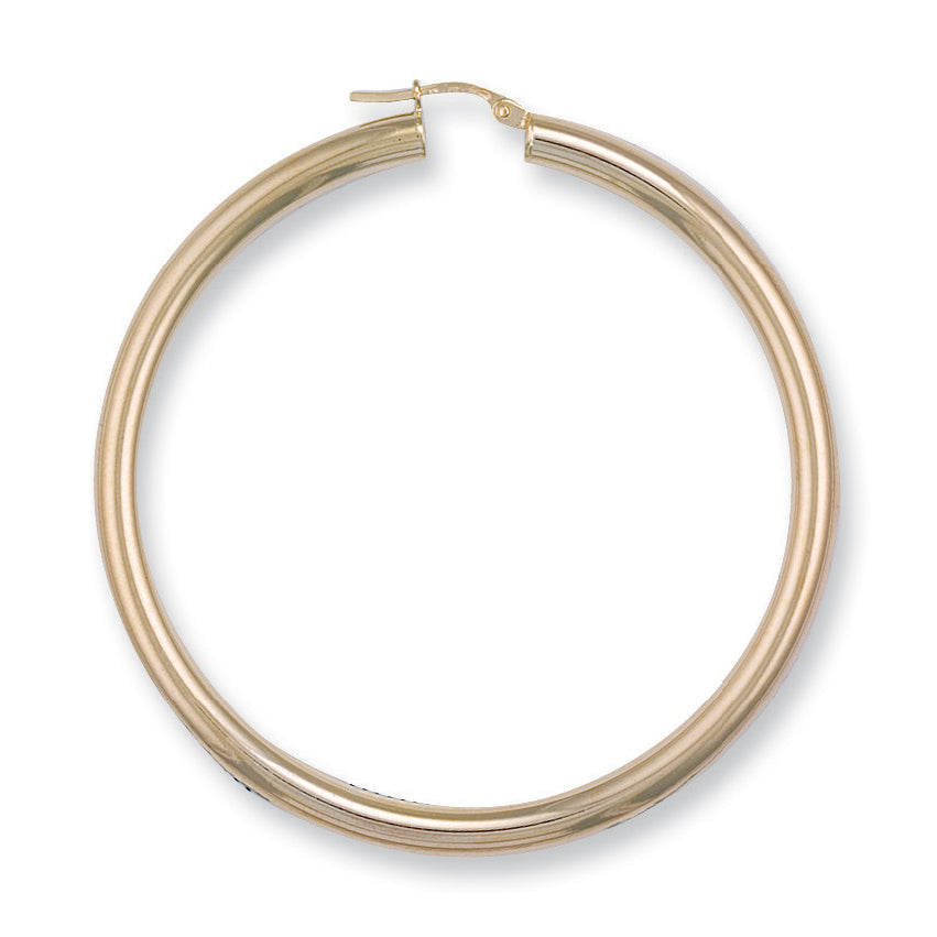 Y/G 58mm Round Tube Hoop Earrings