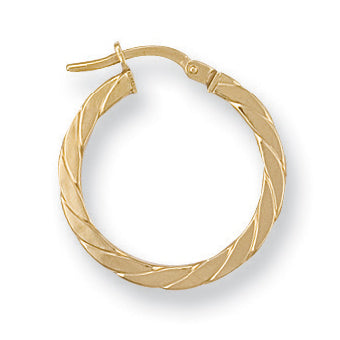 Y/G 20mm Twisted Hoop Earrings