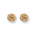 Y/G 8mm Fancy Knot Stud Earrings