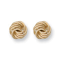 Y/G 10mm Fancy Knot Stud Earrings