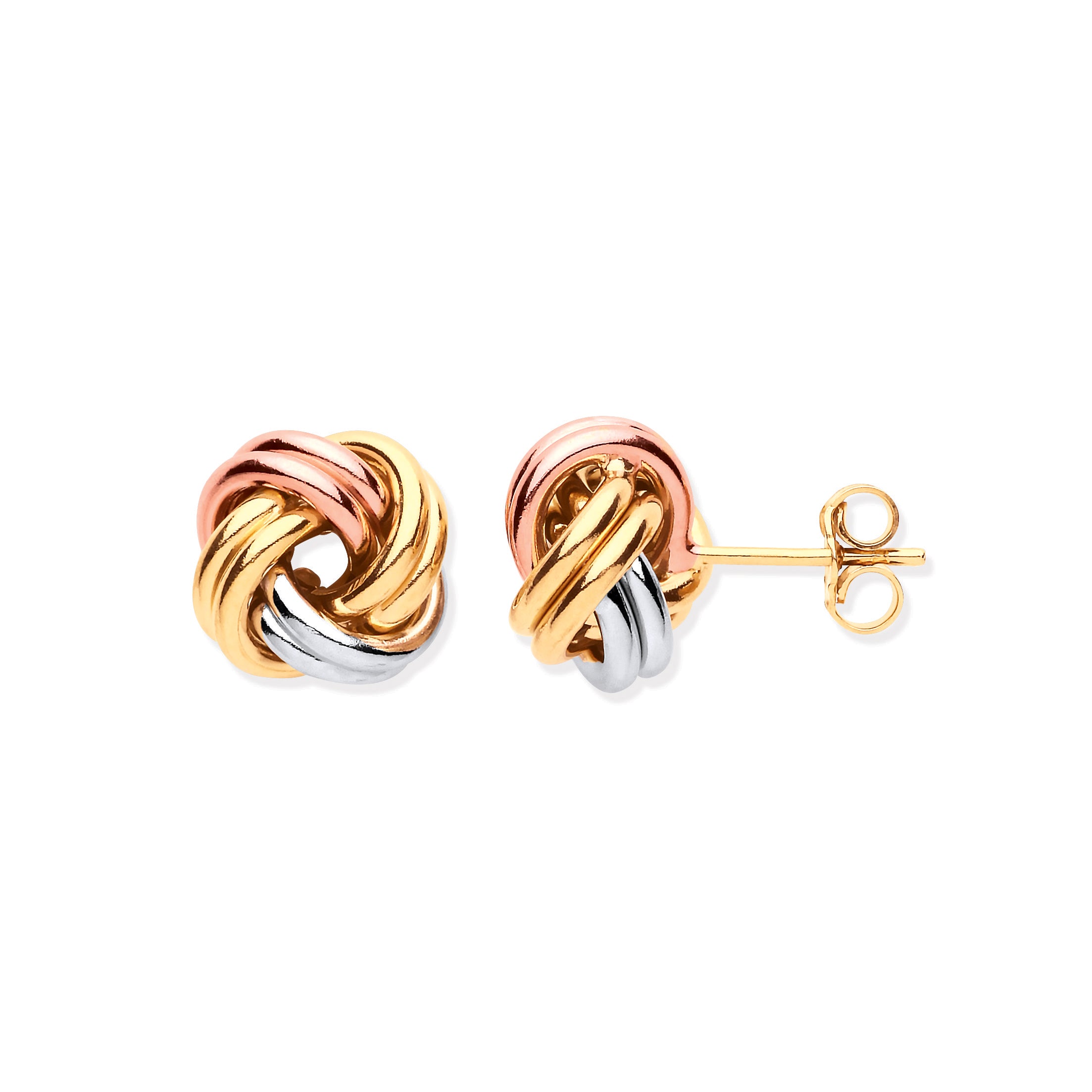 W Y & R/G 11mm Knot Studs