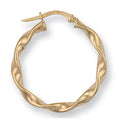 Y/G 26mm Twisted Hoop Earrings