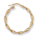 Y/G 31mm Twisted Hoop Earrings