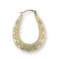 W & Y/G D/C Oval Earrings