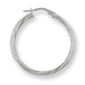W/G 29mm Twisted Hoop Earrings
