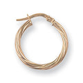 Y/G 19mm Twisted Hoop Earrings