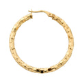 Y/G 36mm Fancy Hoop Earrings
