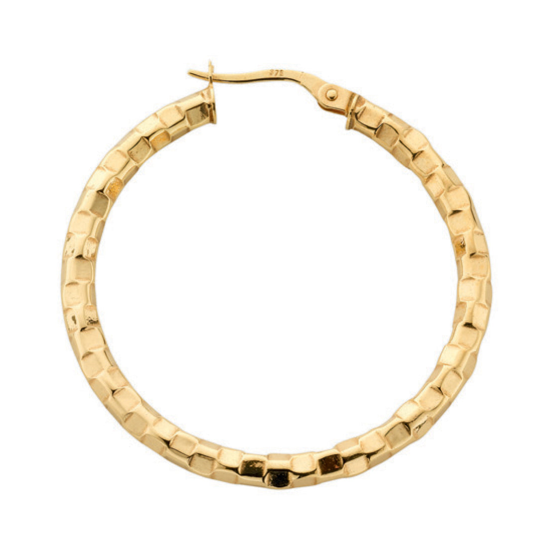Y/G 36mm Fancy Hoop Earrings
