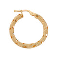 Y/G 24mm Frosted Hoop Earrings