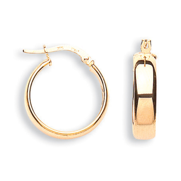 Y/G 18mm Tube Hoop Earrings