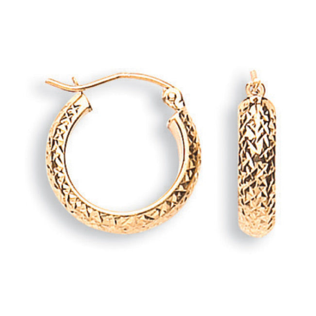 Y/G D/C 17mm Hoop Earrings
