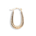 Y/G Ribbed Oval Creoles