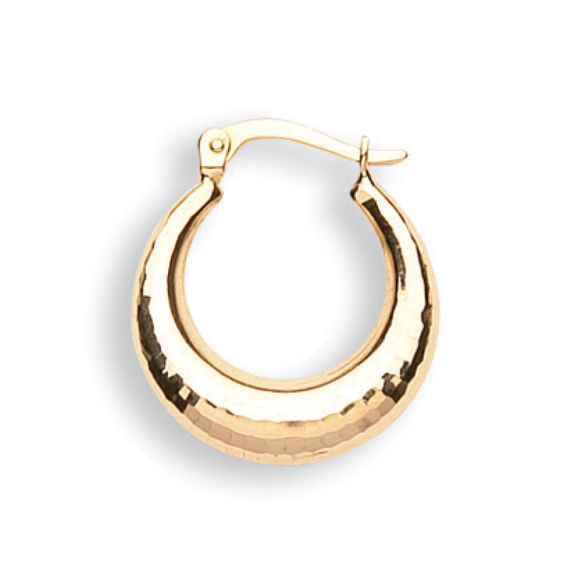 Y/G 19mm D/C Hoop Earrings
