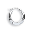 W/G 14mm Hammered Round Huggies