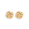 Y/G 8mm Knot Stud Earrings